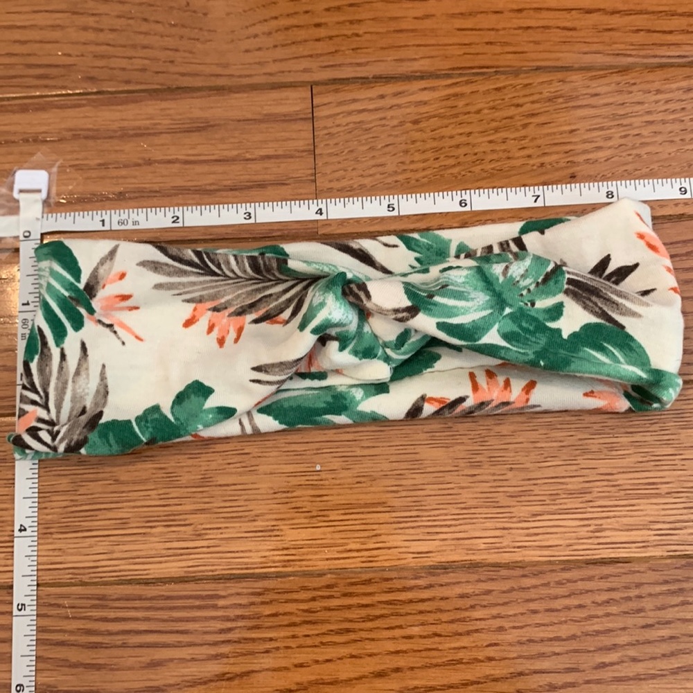 Stretchy, cotton, twisted, summer beach print headband